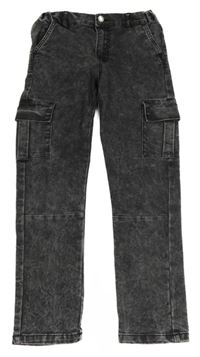 Tmavošedé plísňové cargo rifle sinsay