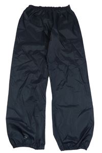 Tmavomodré šusťákové nepromokavé kalhoty Quechua