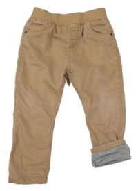 Hnědé podšité rifle H&M