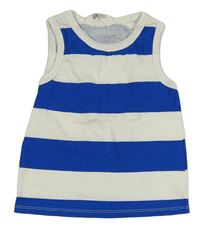Modro-bílé pruhované tílko H&M