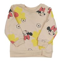 Světlerůžová květovaná mikina s Minnie Primark