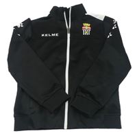 Černá sportovní propínací mikina s výšivkou