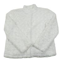 Bílá kožešinová bunda