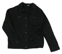 Černá riflová bunda Tu