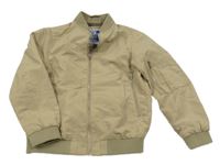 Hnědý šusťákový jarní bomber Jack & Jones