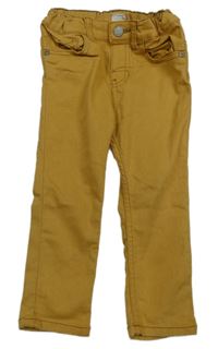 Okrové skinny rifle H&M