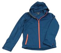 Petrolejová softshellová funkční bunda s kapucí McKinley