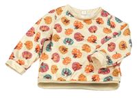 Béžová mikina s dýněmi Shein