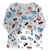 Bílé triko s auty George