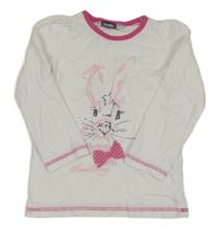 Bílé triko s králíkem Lupilu
