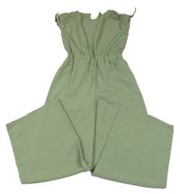 Khaki lehký culottes overal H&M