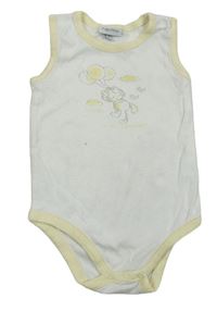 Bílé body s kočkou s balóny Fagottino