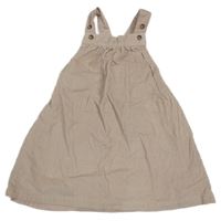 Světlerůžové manšestrové laclové šaty M&S