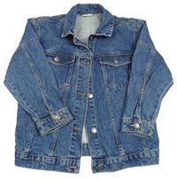 Tmavomodrá riflová bunda s kapsami George