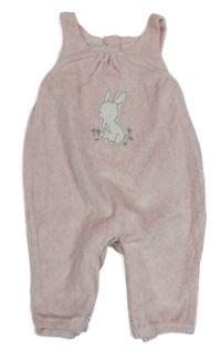 Světlerůžové sametové tepláky s králíkem Next