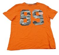 Oranžové tričko s číslem C&A