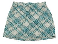 Šedo-zeleno-modrá kostkovaná sukně BPC