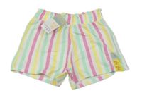 Nové - bílé pruhované kraťasy Primark