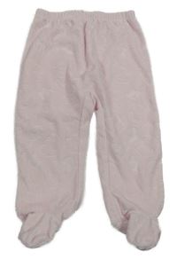 Světlerůžové vzorované sametové polodupky Benetton