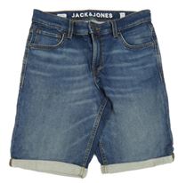 Tmavomodré riflové kraťasy Jack & Jones