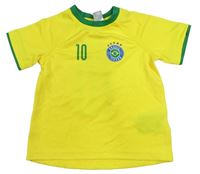 Žluto-zelený sportovní dres s číslem H&M