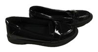 Černé lesklé mokasíny Clarks vel. 35