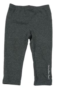 Tmavošedé legíny s nápisem Calvin Klein