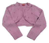 Lila vzorované svetrové bolerko S. Oliver