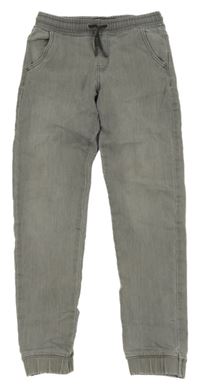 Šedé teplákové cuff rifle Denim Co.