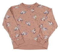 Růžová mikina s jednorožci Dopodopo