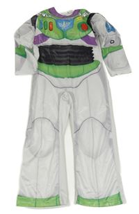Kostým - Bílo-fialovo-zelený overal - Buzz Rakeťák Matalan
