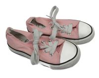 Růžovo-bílé plátěnky Dunnes Stores vel. 26