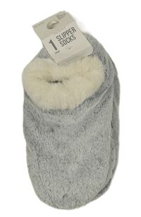 Nové - Světlešedé plyšové bačkory Primark vel. 36/38