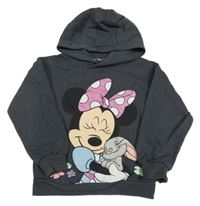 Antracitová mikina s Minnie a kapucí Primark