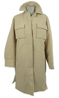 Dámský béžový buklé kabát M&S