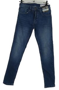 Nové - Pánské modré skinny stretch rifle Primark vel. 30/30