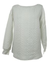 Dámská bílá vzorovaná mikina 