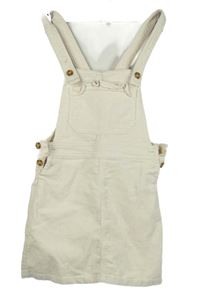 Dámské smetanové žebrované laclové šaty H&M