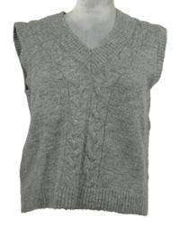 Dámská šedá svetrová vesta Primark 