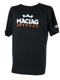 Pánské černé tričko s nápisem Maciag 