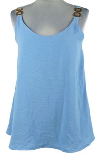 Nové - Dámský světlemodrý top se sponami