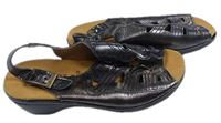 Dámské tmavošedé kožené sandály Koch vel. 37