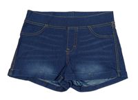 Modré tregínové kraťasy riflového vzhledu H&M