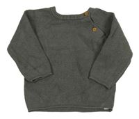 Šedý svetr s knoflíčky F&F