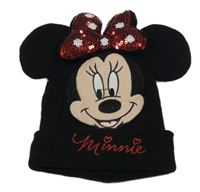 Černá čepice s Minnie H&M vel.92-104