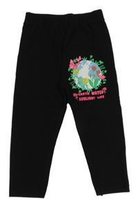 Černé legíny s obrázkem 