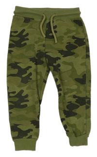 Khaki-zelené army tepláky Matalan