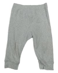 Světlešedé žebrované lehké tepláky