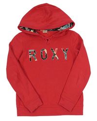 Tmavorůžová mikina s kapucí Roxy
