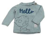 Světlemodrošedý svetr s Teddym - Me to you 